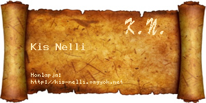 Kis Nelli névjegykártya