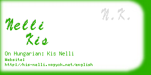 nelli kis business card